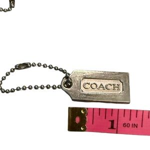 Coach Metal Silver Hang Tag